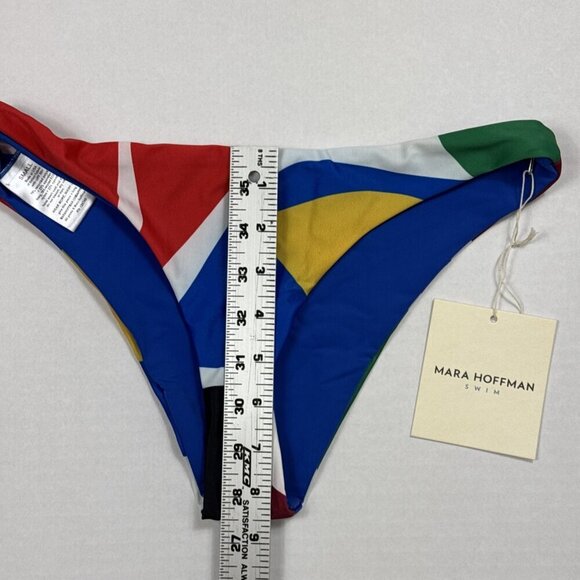 Mara Hoffman Women's S KAY Bikini Swim Bottom Crimson Multi NWT UPF50+ 9289 - Picture 3 of 14